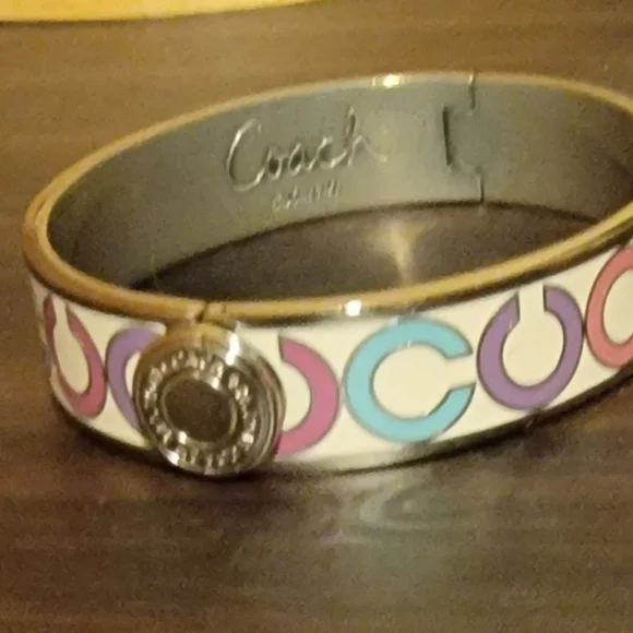 Coach Hinged Bangle Bracelet News without tags! Very colorful and eye catching! - Picture 3 of 11